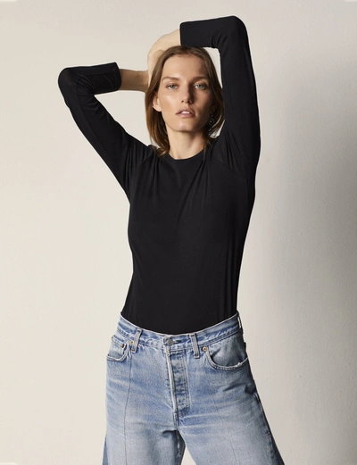 Shop Another Tomorrow Long Sleeve Shirts Women - Sustainable Fashion |  In Black