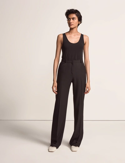 Shop Another Tomorrow Flared Trousers - Sustainable Fashion |  In Black