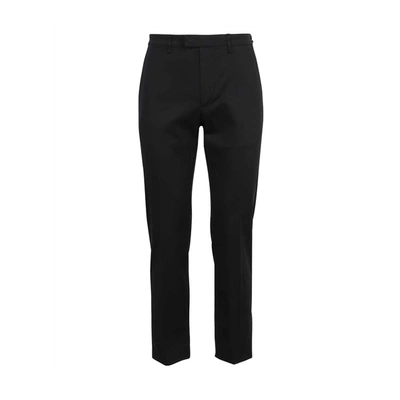Shop Fendi Cotton Pants In Black