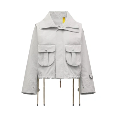 Shop Moncler Genius Windbreaker Jacket In White