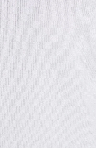Shop Moncler Tipped Piqué Polo In White