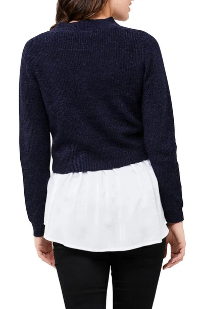 Ripe Maternity Mandy Detachable Nursing Knit Navy In Navy