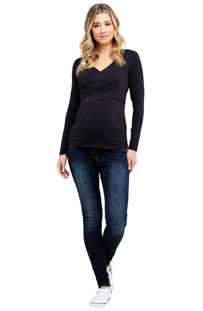 Shop Ripe Maternity Rebel Maternity Jeggings In Indigo