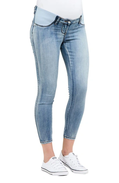 Ripe Maternity Isla Ankle Cut Maternity Jeggings In Pale Blue
