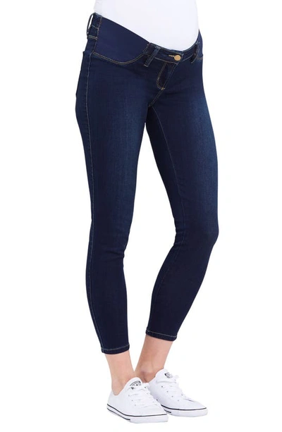 Shop Ripe Maternity Isla Ankle Cut Maternity Jeggings In Indigo