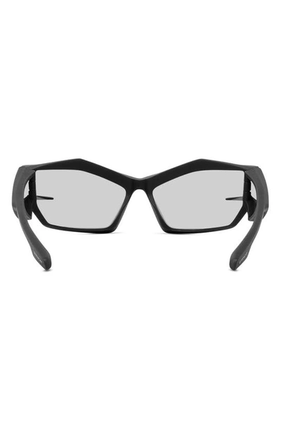 Shop Givenchy Geometric Sunglasses In Matte Black / Smoke Mirror