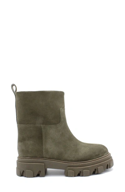 Shop Gia Borghini Tubular Lug Sole Bootie In Mud