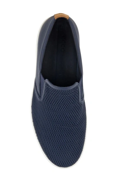 Shop Ecco Soft 7 2.0 Water Resistant Slip-on Sneaker In Marine/ Marine/ Lion