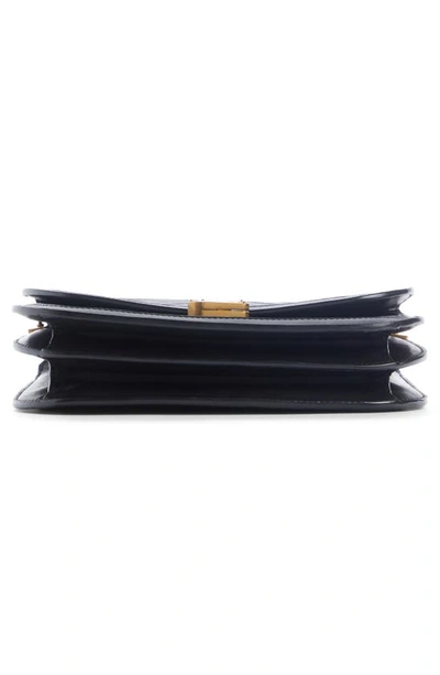Saint Laurent Medium Solfernio Suede Shoulder Bag In Nero