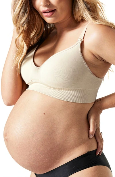 Shop Blanqi Body Cooling Maternity/nursing Bra In Bone