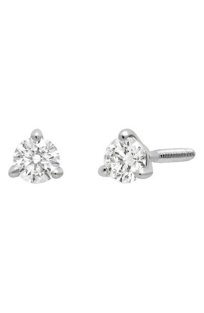 Shop Bony Levy 18k Gold Diamond Stud Earrings In 18k White Gold - 0.05ctw