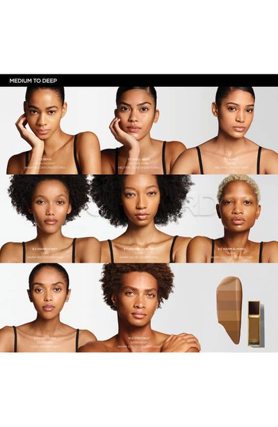 Shop Tom Ford Shade And Illuminate Soft Radiance Foundation Spf 50 In 9.5 Warm Almond