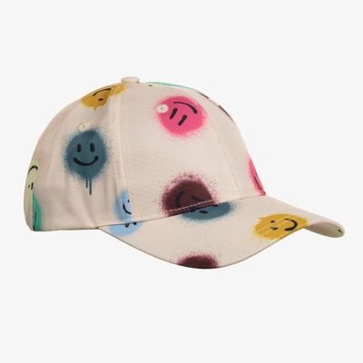 Shop Molo Girls Beige Happy Dots Hat