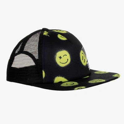 Shop Molo Boys Black Happy Sunny Hat