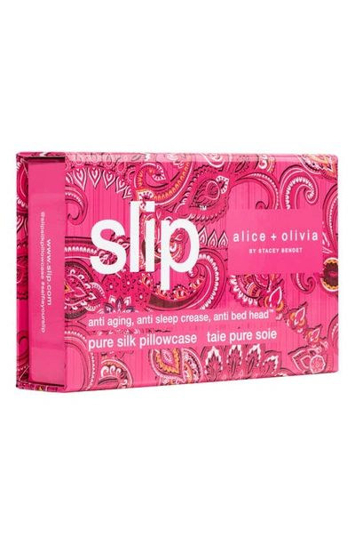 Shop Slip Pure Silk Pillowcase In Spring Paisley