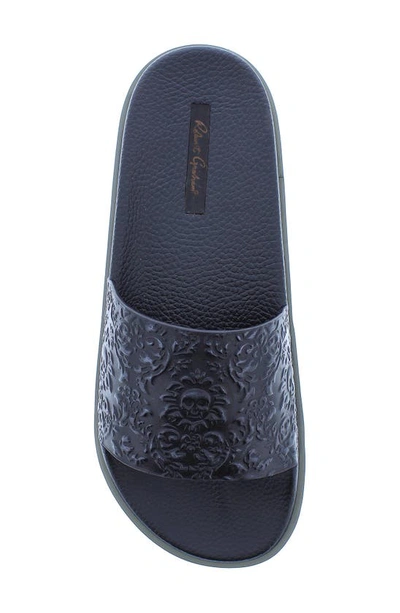 Shop Robert Graham Understory Leather Slide Sandal In Black