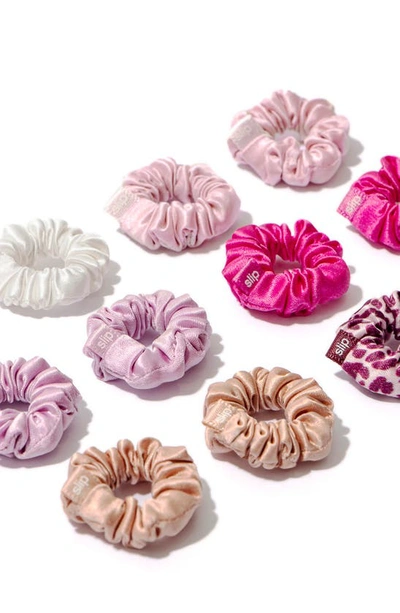 Shop Slip French Rose Pure Silk Assorted 12-pack Mini Scrunchies