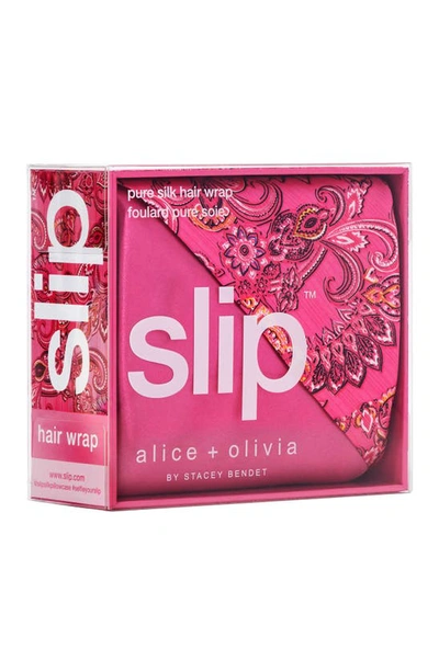 Shop Slip X Alice + Olivia Silk Hair Wrap In Spring Time