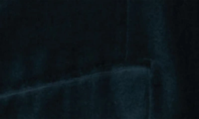 Savile Row Co Deep Sea Peak Lapel Velvet Blazer In Green