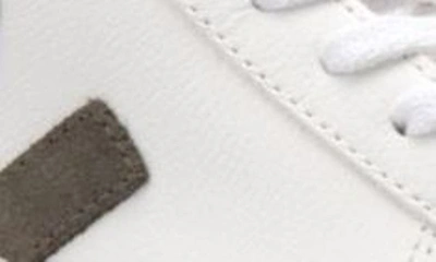 Veja White Campo Chromefree Leather Sneakers In Extra-white Kaki