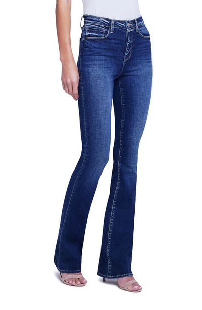 Shop L Agence Selma High Waist Sleek Baby Bootcut Jeans In Columbia