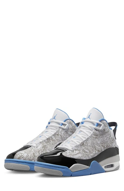 Shop Jordan Air  Dub Zero Sneaker In White/ Blue/ Black/ Grey