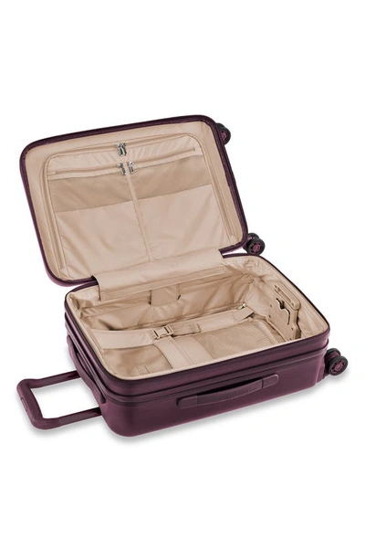 Shop Briggs & Riley Sympatico 22-inch Expandable Wheeled Domestic Carry-on Bag In Matte Plum