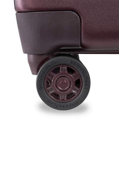 Briggs & Riley Sympatico 22-inch Expandable Wheeled Domestic Carry-on Bag In Matte Plum