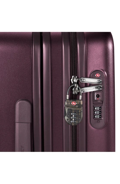 Shop Briggs & Riley Sympatico 22-inch Expandable Wheeled Domestic Carry-on Bag In Matte Plum