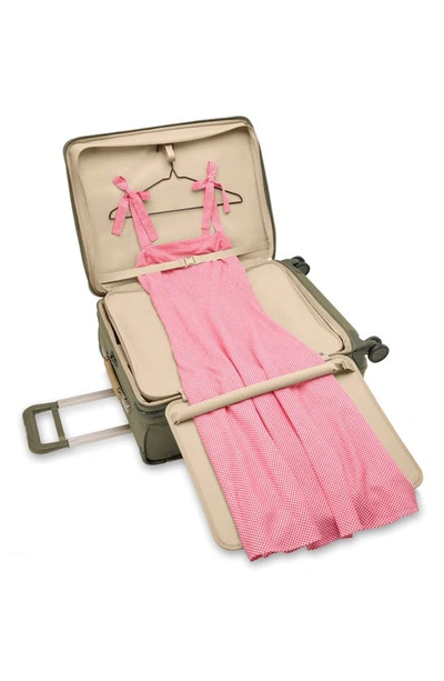 Briggs & Riley Baseline 26-inch Medium Expandable Spinner Suitcase In Olive