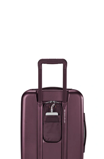 Shop Briggs & Riley Sympatico 22-inch Expandable Wheeled Domestic Carry-on Bag In Matte Plum