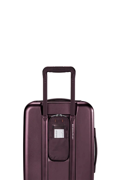 Shop Briggs & Riley Sympatico 22-inch Expandable Wheeled Domestic Carry-on Bag In Matte Plum