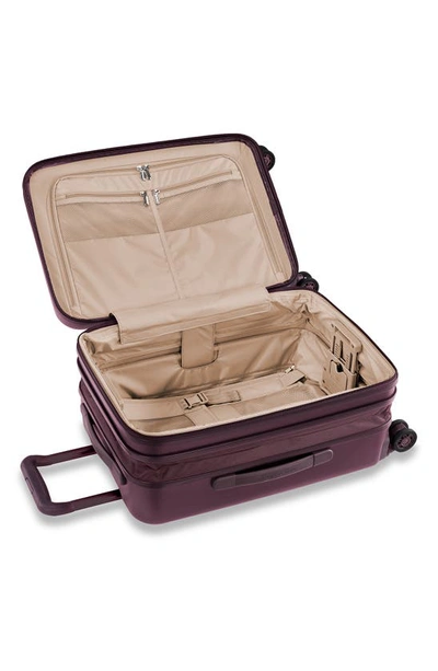 Briggs & Riley Sympatico 22-inch Expandable Wheeled Domestic Carry-on Bag In Matte Plum