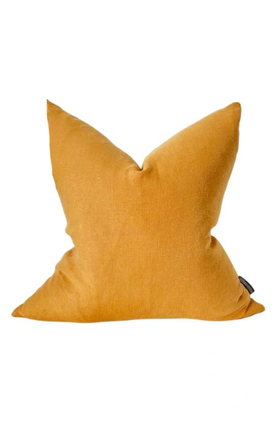Shop Modish Decor Pillows Linen Pillow Cover In Yellow Tones