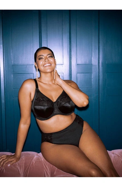 Elomi Cate Full Figure Underwire Lace Cup Bra El4030, Online Only In Black