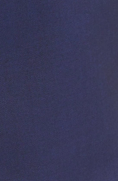 Shop Hugo Boss Genius Virgin Wool Pants In Dark Blue