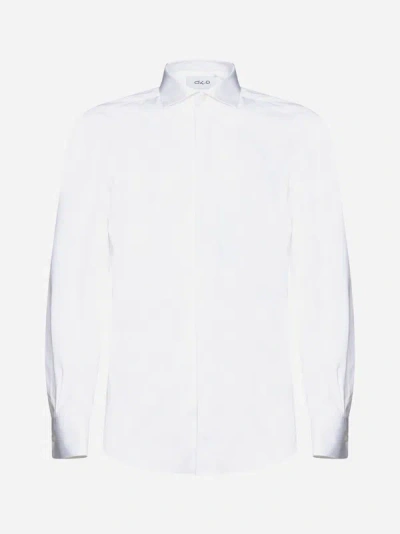 Shop D4.0 Cotton Shirt In White