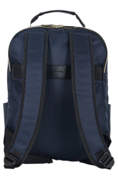 Shop Kenneth Cole Reaction Chelsea Chevron Quilted Backpack In Navy