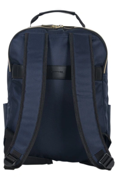 Kenneth Cole Reaction Chelsea Chevron Quilted Backpack In Navy