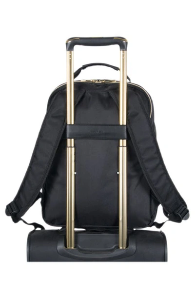 Kenneth Cole Reaction Chelsea Chevron Quilted Backpack In Black