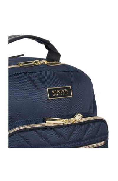 Kenneth Cole Reaction Chelsea Chevron Quilted Backpack In Navy