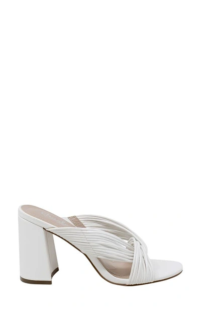 Shop Charles By Charles David Razzle Slide Sandal In White Faux Leather
