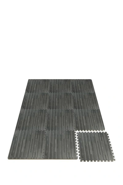 Shop Sorbus Interlocking Floor Mat In Gray Wood