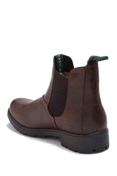 Eastland Baja Faux Shearling Lined Chelsea Boot In Brown