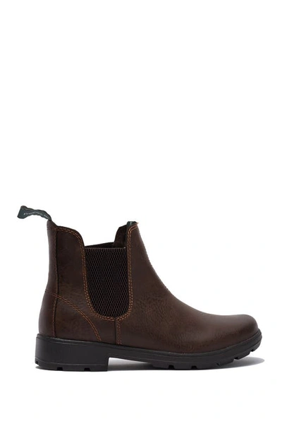 Eastland Baja Faux Shearling Lined Chelsea Boot In Brown