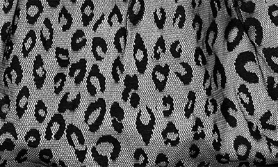 Joe-ella Little Girl's & Girl's Leopard Pattern Mesh Dress In Black