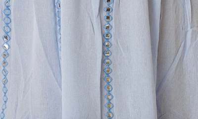 Ranee's Short Ruffle Dress In Powder Blue