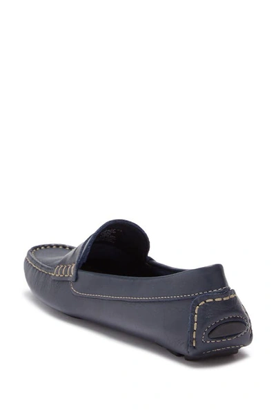 Eastland Patricia Leather Moc Loafer In Navy