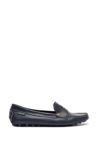 Eastland Patricia Leather Moc Loafer In Navy