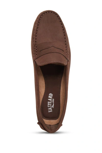 Eastland Patricia Leather Moc Loafer In Brown Nubu